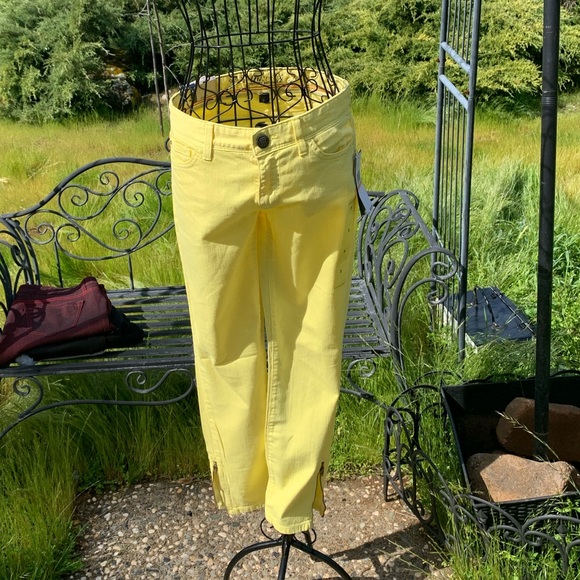 Tommy Hilfiger Denim - Tommy Hilfiger Yellow ankle cropped jeans